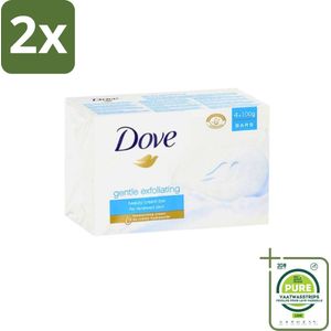 Dove - Zeep - Gentle Exfoliating - Verfrissend - 4 x 100 g - Voordeelverpakking - 2 stuks - Dove Beauty Bar - Exfoliërende zeep