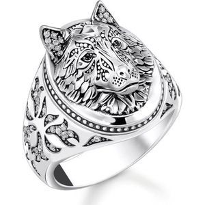 Thomas Sabo - TR2452-643 - Ring - Zilver - 925er Zilver - Zirkoon - Gezwarte Textuur