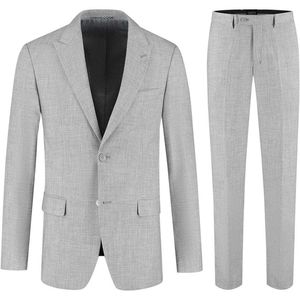 GENTS - Pak flannellook - Polyblend - Grijs - Maat 48/L