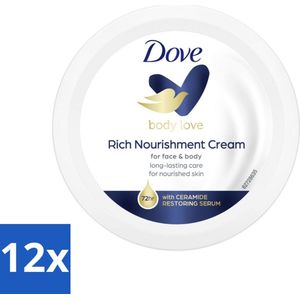 Dove Bodycrème - Voedend - 150 ml - Voordeelverpakking - 12 stuks