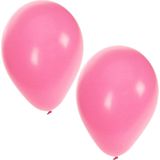 Bellatio Decorations ballonnen - 15 stuks - roze - 27 cm - verjaardag