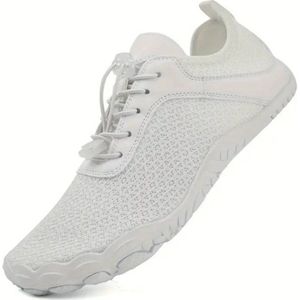 Livano Barefoot Schoenen - Waterschoenen - Aquashoes - Afzwemschoenen - Zwemles - Dames & Heren - Fitness - Sportschoenen - Wit - Maat 36