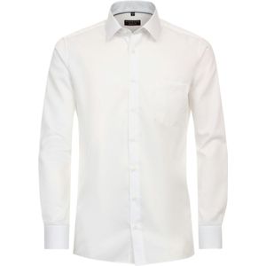 Redmond - Slim Fit Overhemd - Wit - Twill - Strijkvriendelijk