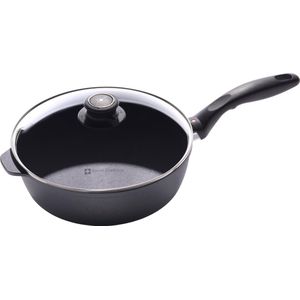 Swiss Diamond XD Sauteerpan - incl. Deksel - Ø 26 cm - 3.6 Liter - Zwart