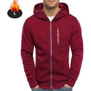 Nivard Vest Heren - Sweater - Sweaters - Hoodie - Warme Trui - Lang - Bordeauxrood- S