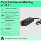 HP - USB 3.0-naar-Gigabit RJ45-adapter G2 - Gigabit-netwerkverbindingen via USB