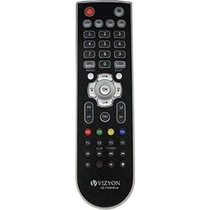 Remote Control for Vizyon 7700HD SE Black// Afstandsbediening voor Vizyon 7700 HD SE Black
