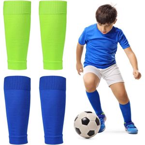 Voetbalsokken kinderen 2 paar groen blauw sport 8-13 jaar