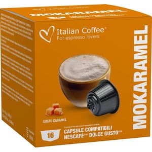 Italian Coffee - Karamel Mokaccino - 16x stuks - Dolce Gusto compatibel