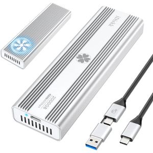 Externe harde schijf NVMe 2 TB - 3000 MB/s, Thunderbolt 3, USB-C, SSD M.2, Geïntegreerde koelventilator