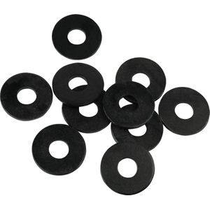 Wovar Carrosserieringen Zwart M6 | Zak 100 stuks