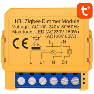 Slimme stopcontactschakelaar ZigBee Avatto ZDMS16-2 TUYA
