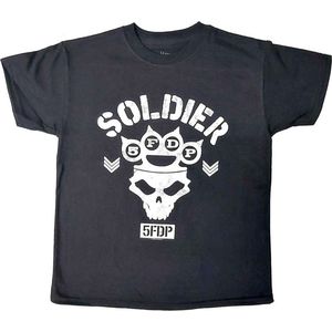 Five Finger Death Punch - Soldier Kinder T-shirt - Kids tm 10 jaar - Zwart
