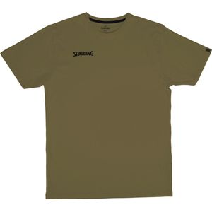 Spalding Essential T-Shirt Kinderen - Khaki | Maat: 140