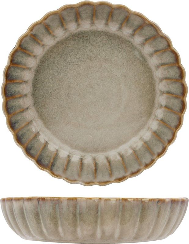 Cosy & Trendy - Astera Pearl Beige - Diepe Borden - Ø 22 cm - Set van 4