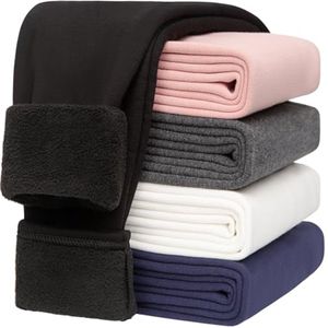 Gevoerde Thermolegging voor Meisjes - Warm, Dikke Sportlegging met Fleece voor Winter