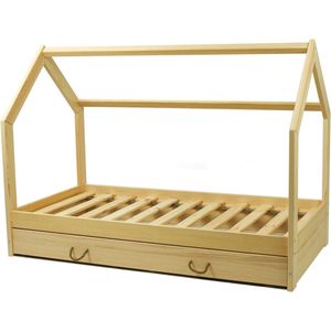 Huisbed - 80x160 cm - kinderbed - hout