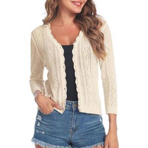 Elegante bolero voor dames met 3/4 mouwen - Perfect voor feesten, bruiloften en cocktailparties