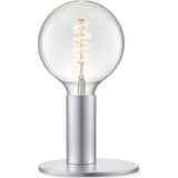 Home Sweet Home - Moderne tafellamp Side - Zilver - 16/16/12cm - bedlampje - geschikt voor E27 LED lichtbron