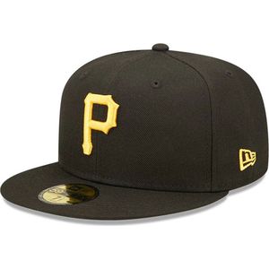 Pittsburgh Pirates Fitted Cap Black Yellow Cap Maat : 7/1.4