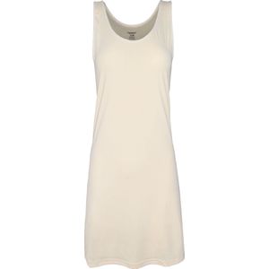 Dames Onderjurk Brede bandjes Kort 90CM - Nachtjurk - Slaapjurk - Microfiber - Anti-Schuren - Beige - Maat 2XL/3XL - GBTW-719