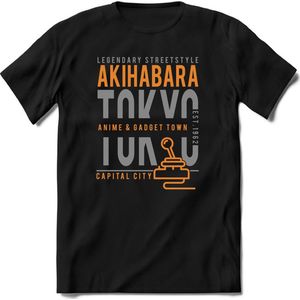 Tokyo - Akihabara | TSK Original & vintage | T-Shirt Heren - Dames | Zilver - Goud | Perfect Cadeau Shirt | Grappige Spreuken - Zinnen - Teksten | Maat XL