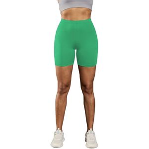 Bovista Biker Short Dames - Korte Legging - Lange Onderbroek - Bikershort - Met Pijpjes - Groen - Maat M