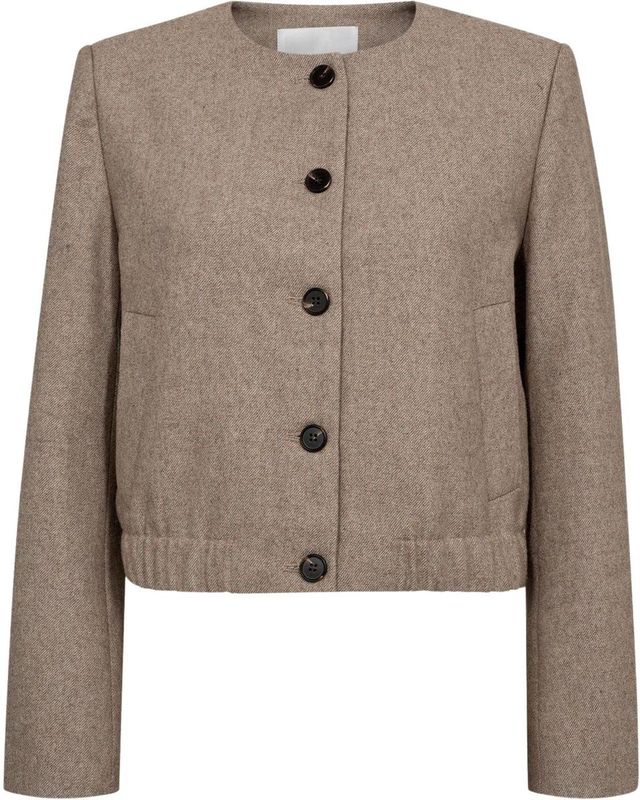 Co'couture - Jas Taupe Co Couture Meeracc Bomberjacks Taupe 30372