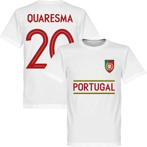 Portugal Quaresma 20 Team T-Shirt - Wit - 5XL