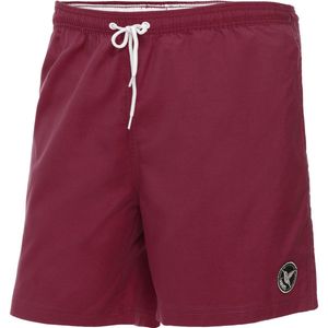 Ladeheid LA-LA40-128-SWS Heren Zwembroek - Zwemshorts - met zijzakken en achterzak - sneldrogend - met binnenslip van mesh - Koordsluiting - Polyester - Bourgondië - S