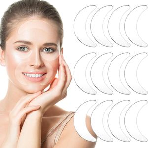 Anti Rimpel Beauty Pads - 12 stuks - tegen Lijntjes en Rimpels - Siliconen oogrimpelpads - Anti aging siliconenpads - Decolleté - Hals - Gezicht - Herbruikbaar - Anti-aging - Verminderen huidrimpels - Huidverzorging