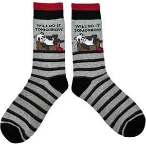 Sokken met Panda’s - Groene Sokken Dames/Heren - maat 36/41 - Dieren/Pandabeer