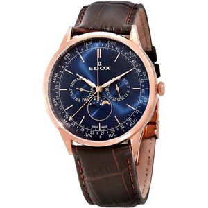 Edox 40101-37RC-BUIR horloge heren - bruin - edelstaal PVD ros�
