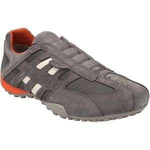 Geox - UOMO SNAKE - Sneakers - Zwart - Leer