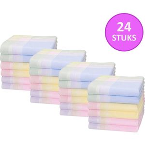 Sorprese Zakdoeken - Sofia - zakdoeken dames - 24 zakdoeken - Italiaans katoen - herbruikbare zakdoek - Cadeau