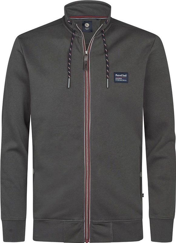 Petrol Industries - M-3050-SWC306 - Sweatshirt - Grijs - Met Rits