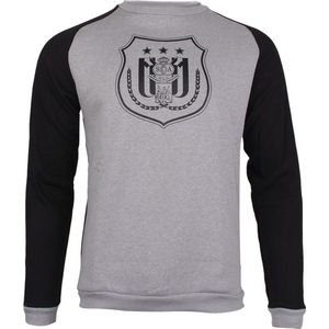 Casual grijze sweater RSC Anderlecht met logo maat Medium