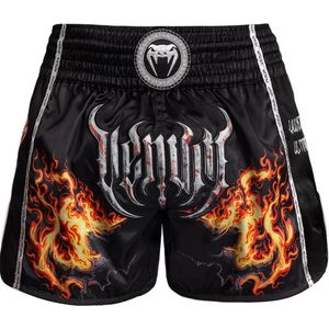 Venum Gladiator 5.0 Muay Thai Shorts Zwart Neon Oranje - XL