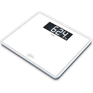 Personenweegschaal Met Glazen Weegplateau - Extra Groot Oppervlak van Veiligheidsglas en XXL-Display - Draagvermogen Tot 200 kg
