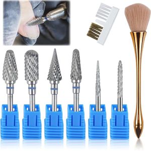 Nagelfrees Bits Set - 6 Professionele Diamantbits voor Manicure en Pedicure