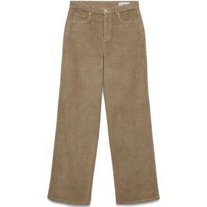 Vero Moda - Tessa Wide Corduroy - Hoge Taille Broek - Wijde Pijpen