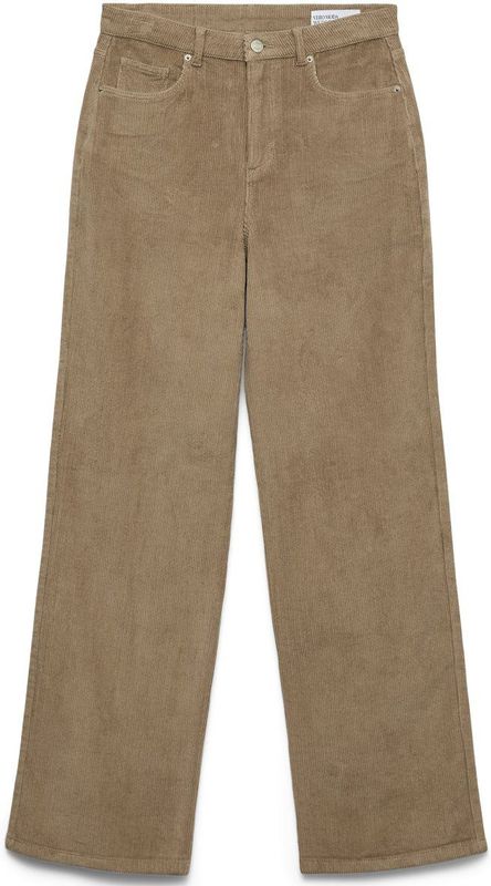 Vero Moda - Tessa Wide Corduroy - Hoge Taille Broek - Wijde Pijpen