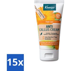 Kneipp - Eeltcrème - Calendula - 25 % ureum - Voor zachte & soepele voeten - 50 ml - Bulkverpakking - 15 stuks