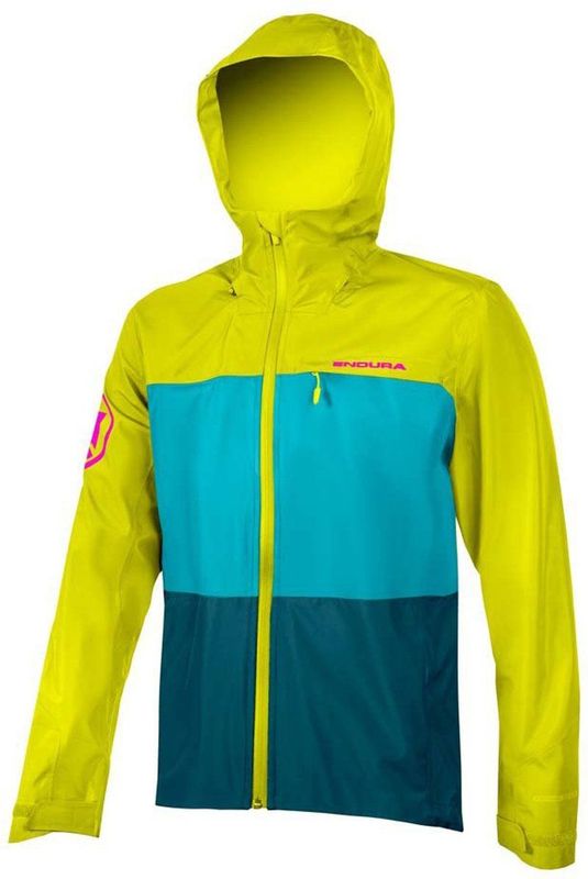 endura mt500 jr waterproof kinderjas groen blauw