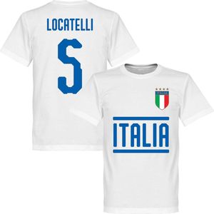 Italië Locatelli 5 Team T-Shirt - Wit - Kinderen - 116
