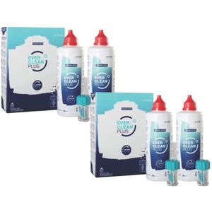 2x Ever Clean Plus voordeelpakket - 4x 350ml - Lenzenvloeistof