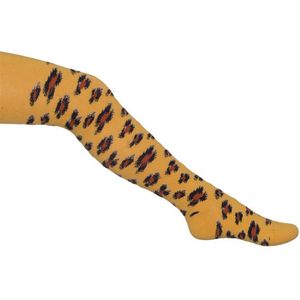 Bonnie Doon - Kinderen - Leopard Tights - Ochre - maat 92/98