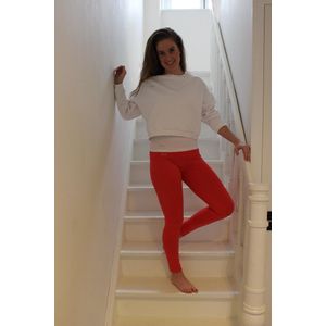 Yoga Legging-Sportlegging-Legging Fitness-High Waist-Legging-Gym Sports Wear-Yoga Legging coraal - oranje