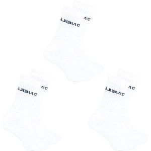 6-Pack O'Neill Klassieke Sportsokken Katoen Unisex 770003 - Wit - Maat 35-38