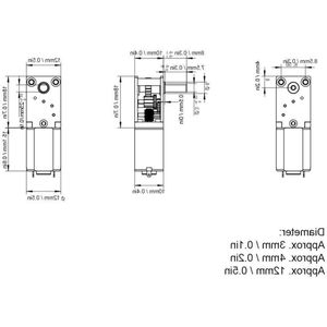 2 Stks Mini Worm Gear Reducer Borstel DC Motoren Elektronische Apparaten 1218GEN20